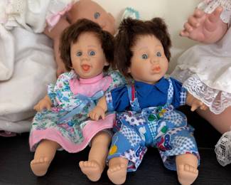 Vintage GIGO Toys Palm Pals Bean Bag Dolls