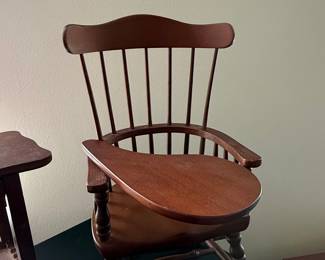 Vintage Windsor Writing Arm Chair