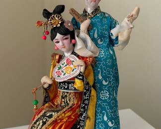 Vintage Chinese Opera Character Dolls
