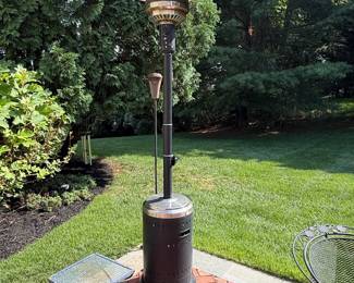 Vintage Freestanding Propane Patio Heater - Hammered Bronze Finish