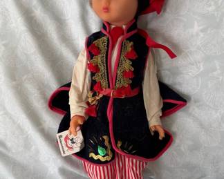 Vintage Polish Krakowianka Folk Art Dolls