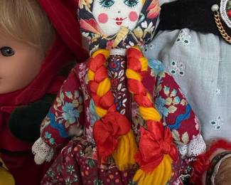Vintage Tatiana Handmade Russian Folk Art Cloth Doll