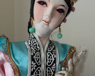 Vintage Chinese Opera Character Doll