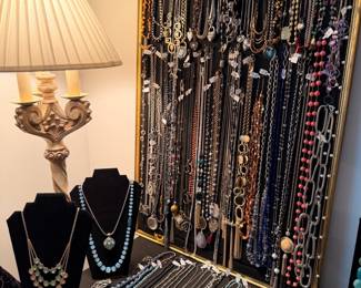 Vintage Costume Jewelry Necklace Collection with Signed Pieces
