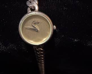 Quinn Sterling Silver Curb Link Ladies Watch