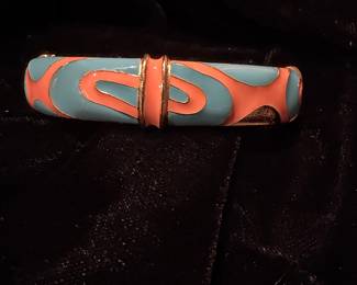 Vintage Enamel Bangle Bracelet