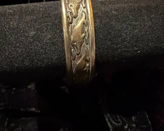 Sterling Silver Dolphin Cuff Bracelet