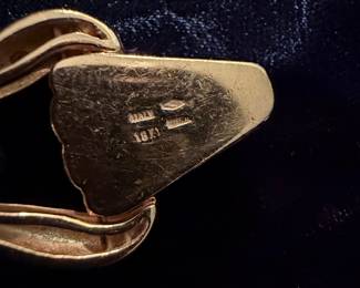 18K Italian Gold Textured Link Bracelet