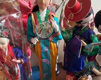 Vintage Chinese Opera Doll with Fan