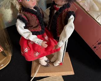 Vintage Polish Folk Doll Couple, Milenium Kraków