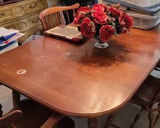 Vintage Pennsylvania House Windsor Style Dining Table and Chairs