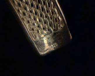 Sterling Silver Mesh Cuff Bracelet