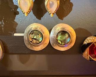 Robert Lee Morris Abalone Earrings