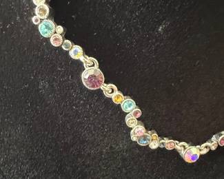 Multi-Color Aurora Borealis Crystal Necklace