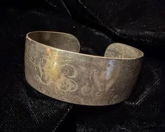 S. Kirk & Son Sterling Silver Engraved Cuff Bracelet
