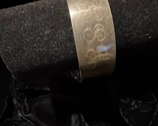 S. Kirk & Son Sterling Silver Engraved Cuff Bracelet