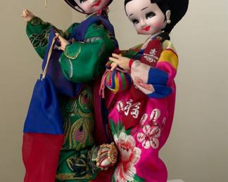 Vintage Bradley Style Big Eye Korean Dolls