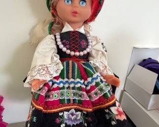 Vintage Polish Folk Costume Doll - Krakow Region