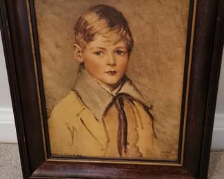 Vintage Portrait Print "Peter" by Arthur Garratt