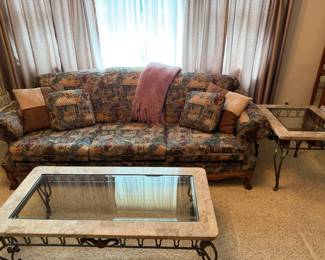 couch, tables,