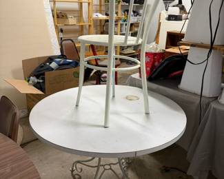 round table with one chair