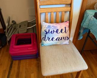 chair and pillow