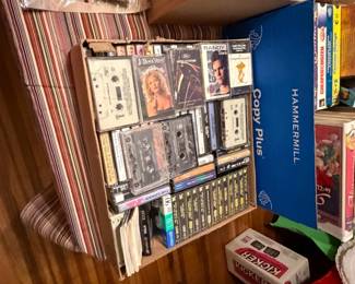cassettes, CDs