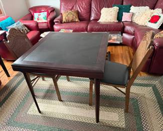 folding table with 2 chairs