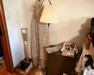 ironing board, lamp