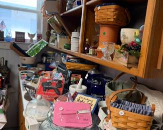 Longaberger baskets, kitchen