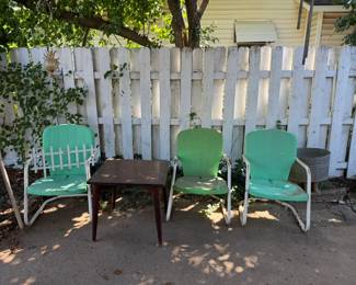 metal lawn chairs