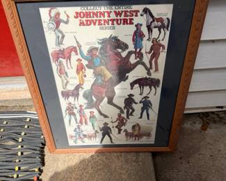 Johnny West series framed poster