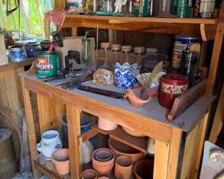 flower pots, nails and other hardware
