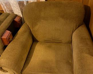 chair 1 of 2, both have ottomans