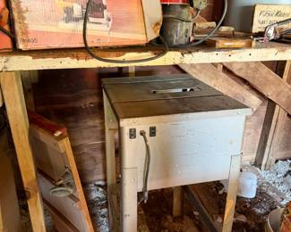 router, sander, saw table