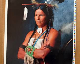 Vtg Native American Reproduction Picture