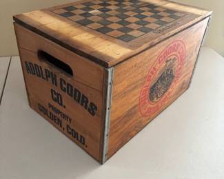 Adolph Coors Checkers Crate