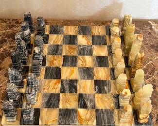 Onyx and Marble Chess Set