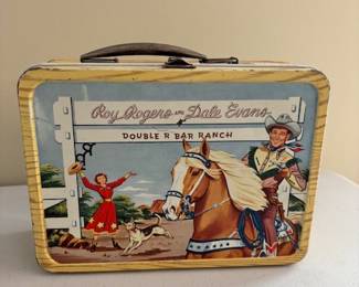 Vintage Metal Roy Rogers Lunchbox