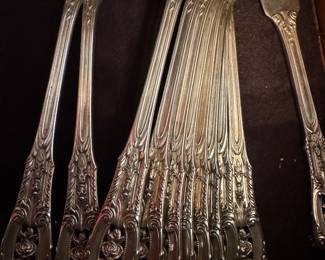 Wallace Rose Point Sterling flatware 
