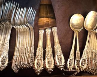Wallace Rose Point Sterling flatware 