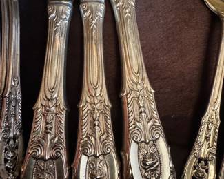 Wallace Rose Point Sterling flatware 