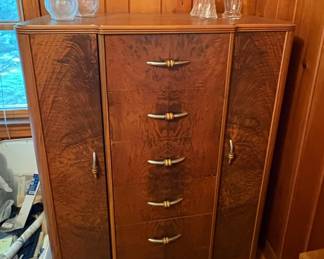 Vintage Art Deco Chiffarobe Secretary Desk