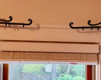 Vintage Cast Iron Curtain Brackets