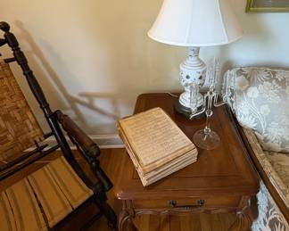 Provincial End Tables & Table Lamps