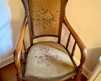 Vintage Needlepoint Chair