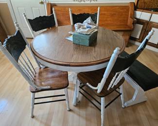 County kitchen table and chair set