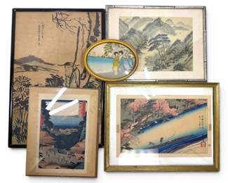 Cherry Blossoms in Full Bloom at Arashiyama  More Vintage Asian Prints