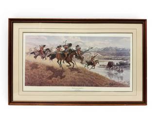 Limited Edition The Warriors Of The Big Horn Print by Joe Grandee