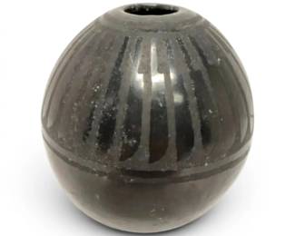 Small Blackware Vase by Florence Naranjo